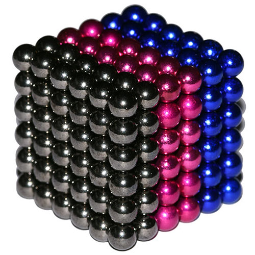 Buckyballs Blue Pink Carbon Fibre