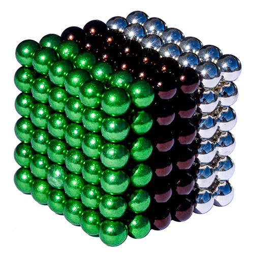 Buckyballs Silver Bronze Green