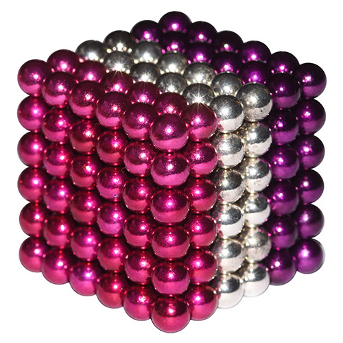Buckyballs Pink Silver Violet
