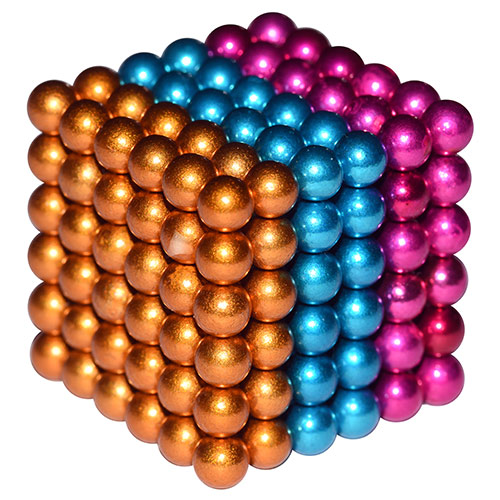 Buckyballs Sunset Bronze Turquoise Pink
